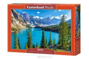 CASTORLAND Puzzle Jaro u jezera Moraine, Kanada 500 dílků