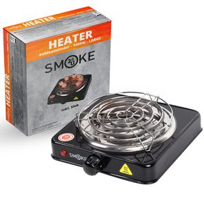 Smoke2u Hotplate Kohleanzünder für Shisha Kohle Schwarz 1000W Leistung