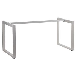 Metalowy ramowy stelaż do biurka lub stołu NY-131A, regulowana długość, regulowane nóżki, wymiary 120-180x70x72,5 cm, kolor biały