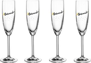 Leonardo PRESENTE Sektglas 'Gönn dir' 200 ml 4er Set - A Leonardo PRESENTE Sektglas 'Gönn dir' 200 ml 4er Set - A