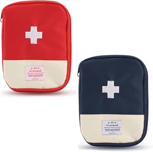 2 Packungen Mini-Erste-Hilfe-Set, leere Erste-Hilfe-Tasche Mini tragbare medizinische Tasche Erste-Hilfe-Tasche
