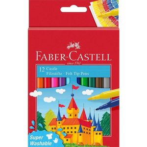 FABER-CASTELL Fasermaler CASTLE 12er Kartonetui