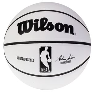 Wilson Autograph Mini Ball WTB3405XB, Basketballbälle, Unisex, Weiß, Größe: 3
