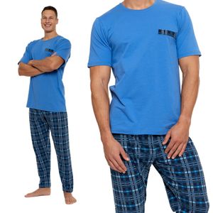 Moraj Herren Schlafanzug Pyjama Baumwolle 5600-001 Nachtanzug - L