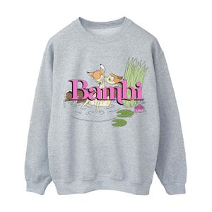 Disney - "Bambi Kiss" Sweatshirt für Damen BI13389 (L) (Grau)