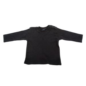 Babybugz Baby Mädchen T-Shirt, Langarm BC133 (3-6 Monate) (Schwarz)
