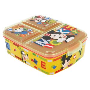 Stor - Mickey Mouse - Brotbox mit 3 Fächern