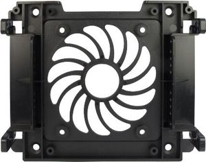 Inter-Tech Einbaurahmen 1x5,25 für 1x2,5 / 1x3,5 /12cm Lüft.
