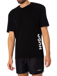 HUGO Beachwear Entspanntes T-Shirt, Schwarz S