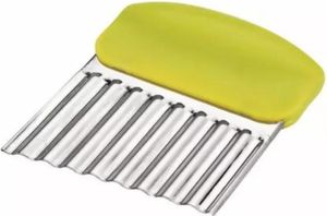 Ibili Wellenschneider, Edelstahl/Kunststoff, 8,5x7,5 cm, grün/silber