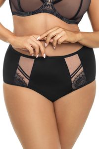 Gorsenia K497 Damen Panty Slip Paradise - Schwarz - 2XL