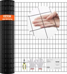 VEVOR drátěné pletivo 1220x15240mm pozinkované drátěné pletivo v roli, drátěný plot, kovové pletivo s vinylovým povrchem pro zábrany kurníků, ohrady pro králíky a hady, ohrady pro drůbež