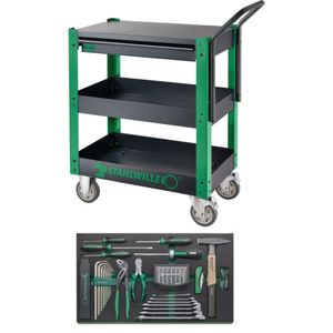 Service-Trolley inkl. 83-tlg. Werkzeugsatz