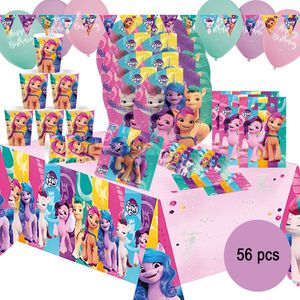 XXL My Little Pony Party-Set Kindergeburtstag 56-tlg. Party-Deko