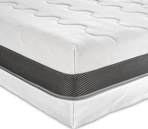 Ortopedická matrace 160x200 H4 H3 | výška cca 18 cm | 7zónová matrace ze studené pěny 160x200 s potahem z dvojité tkaniny s aloe vera rafinovaným povrchem