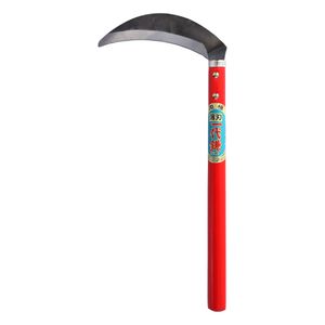 Okatsune 404 Srp na trávu, zahnutá čepeľ s dĺžkou 150 mm a hrúbkou 1,4 mm.
