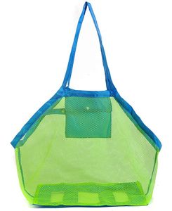 Strandtasche Strandspielzeug sandspielzeug Tasche,Netztasche Große Strandtasche Grün,Aufbewahrungstasche für Strandspielzeug Faltbare(Grün)