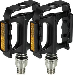 Pedály na kolo Lixada s rychloupínákem, MTB pedály, pedály na platformě pro jízdní kola s adaptérem pro prodloužení pedálů