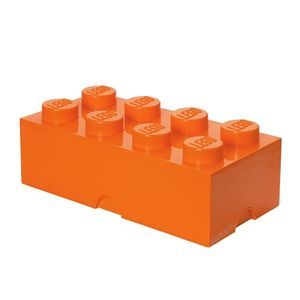LEGO Aufbewahrungsbox mit 8 Noppen - orange