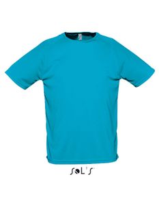 Mens Raglan Sports T-Shirt - Farbe: Aqua - Größe: 3XL