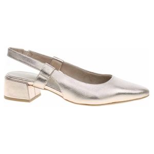 MARCO TOZZI Damen Slingpumps Blockabsatz Fersenriemen 2-29505-42, Größe:40 EU, Farbe:Gold