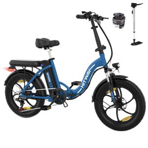 E Bike FatReifen 20" Elektrofahrrad 36V11Ah Batterie Range 35-90KM CityBicycle