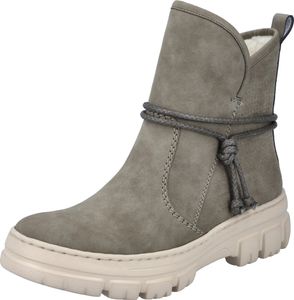 Rieker Damen Stiefelette Reißverschluss Warmfutter Kordel Z7462, Größe:40 EU, Farbe:Grün