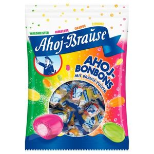 Ahoj Brause Bonbons mit Himbeer Zitronen Orangen und Waldmeister 150g