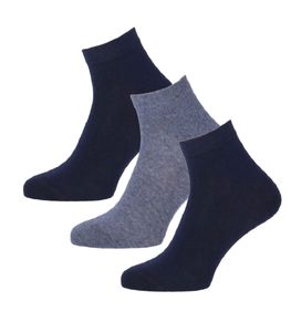 Unisex bavlnené krátke ponožky DAILY LIFE 3-pack blau grau-39-42