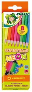 Jolly Supersticks Neon 8er-Mix - 8 Neonfarben, kinderfest
