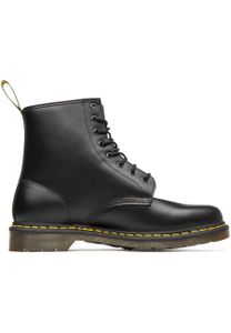 Dr. Martens - 1460 Black Smooth Comfort, 11822006, 8-Loch Leder Stiefel schwarz mit gelber Naht Größe 40 (UK6.5)