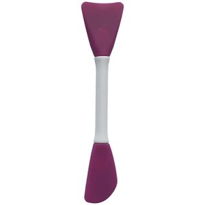 2-in-1-Maskenpinsel, Silikon-Maskenpinsel und weicher Make-up-Pinsel, Reinigungspinsel (Violett)