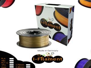 i-Filament Gold Metallic 1,75mm 1kg Spule PLA Filament 1000g Rolle für alle 3D Drucker Rolle
