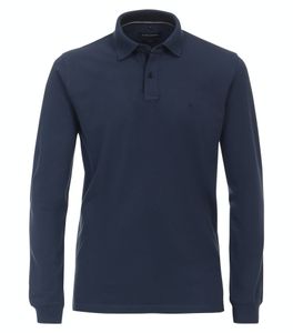 Casa Moda - Herren Polo-Shirt Langarm (423964300), Größe:M, Farbe:Blau (125)