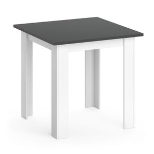 Jedálenský stôl Vicco Karlos, 80 x 80 cm, antracit/biela