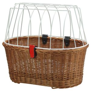 KLICKfix Hundeshopper Doggy Basket Korbklip braun 45x52x36 cm