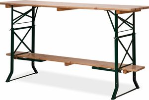 Podstavec na pivný stôl VEBA oceľový 50 - 60 cm zelený