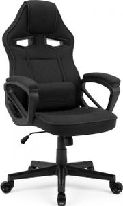 SENSE7 Knight Stoff Gaming Stuhl schwarz Schreibtischstuhl Ergonomischer Bürostuhl Ergonomisch Gamer Stuhl Gaming Sessel 120kg