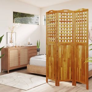 3-tlg. Paravent 121,5x2x180 cm Massivholz Akazie , Raumteiler Design 2024