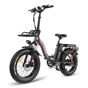 Fafrees F20 MAX Skladací elektrický bicykel 48V 22,5AH Veľkokapacitná batéria, 20 palcov * 4,0 Fat E Bike E-Mountain Bike Shimano 7S 150kg Loadable Grey