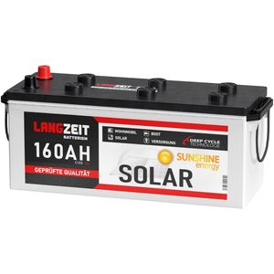 Langzeit Solarbatterie 12V 160AH Versorgungsbatterie Wohnmobilbatterie 140Ah 150Ah 170Ah