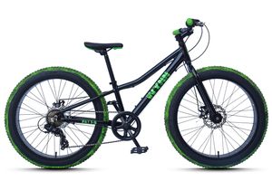 WYNN Fatbike 24 Zoll FAT1.0 Rahmenhöhe 30 cm Kinder 7 Gänge mech. Scheibenbremse