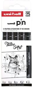 uni-ball Fineliner PIN "Tatoo Art" PF 5er Set