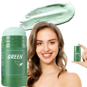 Hikey Grüner Tee-Maske, reinigend, Stick-Maske, mit Tonerde, zur Entfernung von Mitessern, Anti-Akne, Gesichtsmaske, 40 g