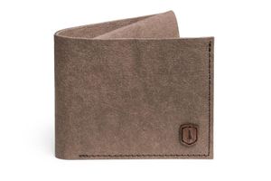 BeWooden Braune Geldbörse aus waschbarem Papier Brunn Washpaper Wallet universal grau