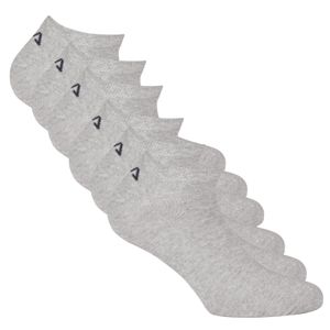 FILA Uni Sneaker Socken, 6er Pack - Invisible, kurze Socken, Logo (2x 3 Paar) Grau 39-42