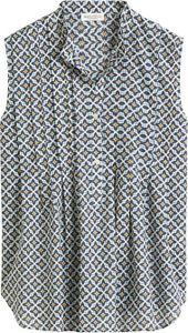 Woven Top, flared shape, pleats, sl F50 multi/muted blue Größe 38/38 Woven Top, flared shape, pleats, sl F50 multi/muted blue Größe 38/38