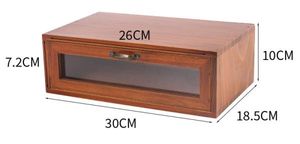 360Home Kleines Vintage Holz Schrank Schreibtisch Organisator mit Schubladen MS-9049