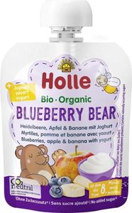 Holle Blueberry Bear Heidelbeere Apfel & Banane mit Joghurt -- 85g Holle Blueberry Bear Heidelbeere Apfel & Banane mit Joghurt -- 85g
