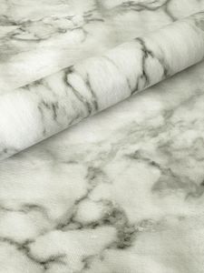 PVC Tischdecke MARMOR GRAU Wachstuch - Eckig - Länge & Breite wählbar- abwaschbare Tischdecke - Carrara Granit weiss , Größe:130 x 130 cm